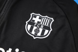 24-25 BAR Black Hoodie Half Pull Tracksuit #F562半拉连帽