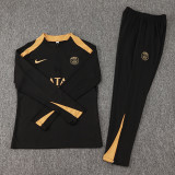 24-25 PSG Black Half Pull Tracksuit (半拉链)