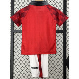 1996-1997 Man Utd Home Kids Retro Soccer Jersey