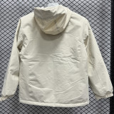 2024 VANS Velvet Thickened warm Beige Outdoor Jackets #F7加绒冲锋衣