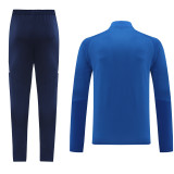 2024 AD Fancy Blue Half Pull Tracksuit #AB06 (半拉链)
