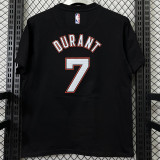 T200 Nets DURANT #7 Black High Quality Casual T-Shirt
