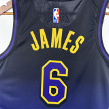 24-25 LAKERS JAMES #6 Royal blue City Edition Top Quality Hot Pressing NBA Jersey