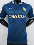 24-25 Marseille Away Player Version Soccer Jersey (Print all Sponsor)
