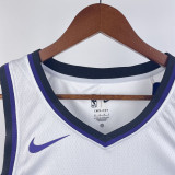 23-24 Kings MONK #0 White Top Quality Hot Pressing NBA Jersey