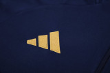 24-25 Italy Royal Blue Kids Half Pull Tracksuit (童装)(半拉链)