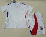 24-25 Lyon Home Kids Soccer Jersey
