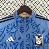2024 Tigres UANL Blue & Brown Double Sided Windbreaker (双面风衣)