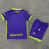 24-25 Malaga Away Kids Soccer Jersey