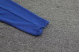 24-25 Brazil Fancy blue Half Pull Tracksuit (半拉链)