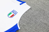 24-25 Italy White Tank top and shorts suit