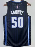 22-23 Magic ANTHONY #50 Black Top Quality Hot Pressing NBA Jersey（黑色条纹）