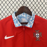 24-25 Portugal Red & Blue Double Sided Windbreaker (双面风衣)