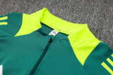 24-25 Algeria Dark green Half Pull Tracksuit (半拉链)