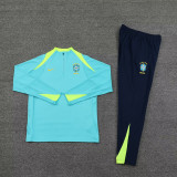 24-25 Brazil Green Half Pull Tracksuit (半拉链)