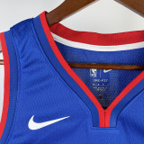 22-23 Pistons ROSE #25 Blue Top Quality Hot Pressing NBA Jersey(V领)