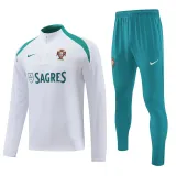 24-25 Portugal White Half Pull Tracksuit (半拉链)