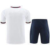24-25 BAR White Training Short Suit (印花)