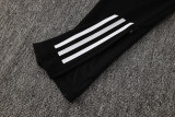 2025 AD Black Half Pull Tracksuit (半拉链)