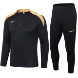 24-25 NK Black Half Pull Tracksuit (半拉链)