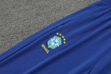 24-25 Brazil Fancy blue Half Pull Tracksuit (半拉链)