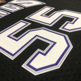 2001 Kings WILLIAMS #55 Black Retro Top Quality Hot Pressing NBA Jersey