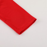 2024 AD Red Half Pull Tracksuit #AB06 (半拉链)