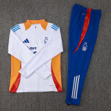 24-25 Nottingham Forest White Half Pull Tracksuit (半拉链)