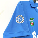 1987-1988 Napoli Home Blue Retro Soccer Jersey