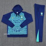 24-25 Brazil Blue Hoodie Tracksuit (卫衣套装)