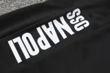 24-25 Napoli Blue Black Kids Half Pull Tracksuit (童装)(半拉链)