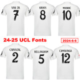 24-25 RMA Home Long Sleeve Player Version Soccer Jersey (长袖球员)