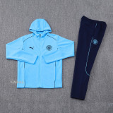 24-25 Man City Light blue Hoodie Jacket Tracksuit #01