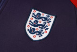 24-25 England Purple Blue Half Pull Tracksuit (半拉链)