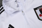 24-25 Japan White Kids Half Pull Tracksuit (半拉链)(悟空)