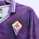 1992-1993 Fiorentina Home Purple Retro Soccer Jersey