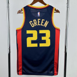 24-25 WARRIORS GREEN #23 Royal blue City Edition Top Quality Hot Pressing NBA Jersey