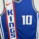 23-24 Kings DEROZAN #10 Blue City Edition Top Quality Hot Pressing NBA Jersey