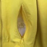 24-25 Club America Yellow & khaki Double Sided Windbreaker (双面风衣)