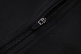 24-25 Portugal Black Half Pull Tracksuit (半拉链)