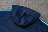 24-25 ARS Royal blue Hoodie Half Pull Tracksuit #F607半拉连帽