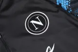 24-25 Napoli Blue Black Kids Half Pull Tracksuit (童装)(半拉链)