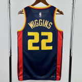 24-25 WARRIORS WIGGINS #22 Royal blue City Edition Top Quality Hot Pressing NBA Jersey