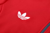 24-25 Man Utd Red Jacket Tracksuit