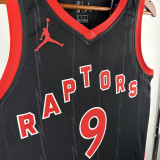 22-23 Raptors BARRETT #9 Black Top Quality Hot Pressing NBA Jersey (Trapeze Edition)飞人版