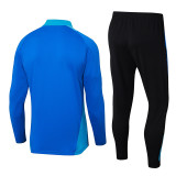 2024 AD Fancy Blue Half Pull Tracksuit #06(半拉链)
