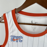 24-25 KNICKS BRIDGES #25 White City Edition Top Quality Hot Pressing NBA Jersey
