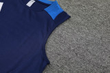 2024 AD Royal blue Tank top and shorts suit