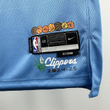 24-25 Clippers LEONARD #2 Blue City Edition Top Quality Hot Pressing NBA Jersey