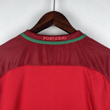 2016 Portugal Home Long Sleeve Retro Soccer Jersey(长袖)